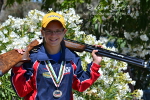 Cheyenne with her Baby, USA Jacket, and Silver Medal